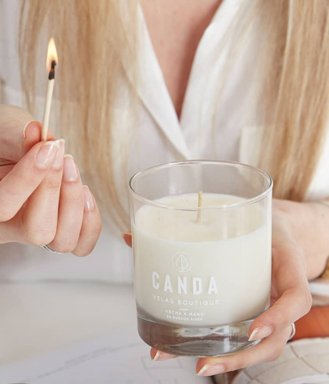 Diseño de etiqueta para envase de vela