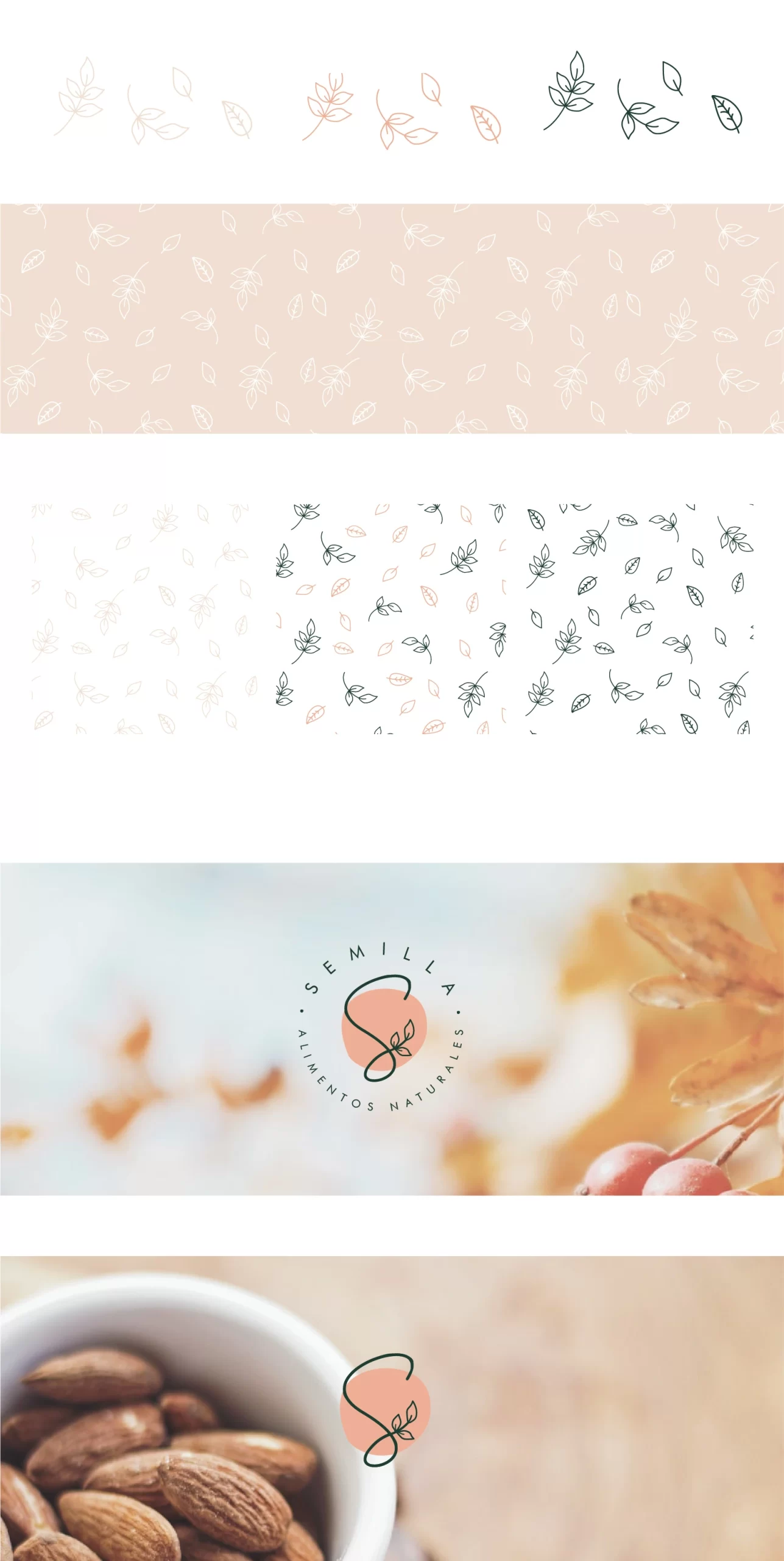 Aplicaciones d ela marca, logo en foto y trama