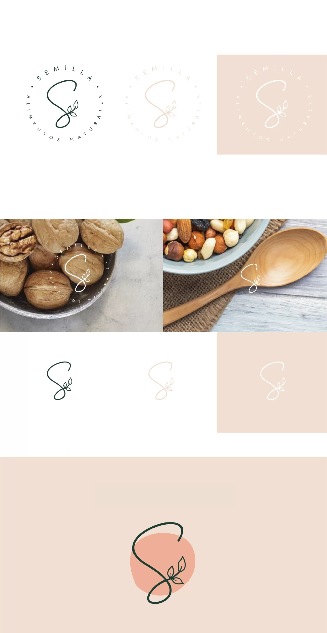 Logotipo y sus aplicaciones con variantes de color