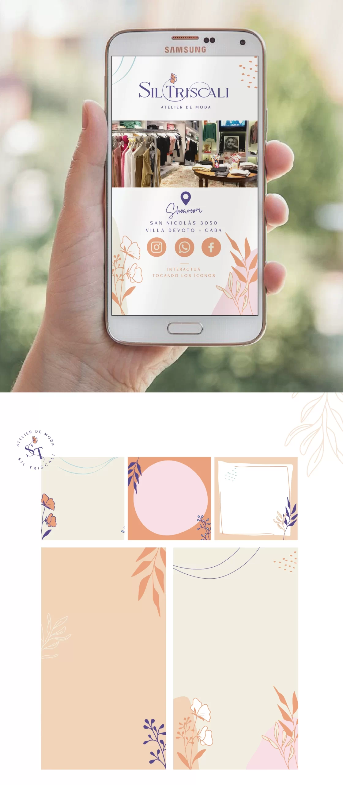 Tarjeta digital y plantillas para instagram