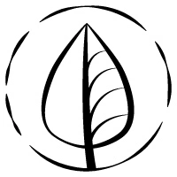 Símbolo de hoja-llama logotipo de Canda